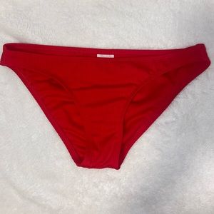 Red semi-cheeky swim bottom